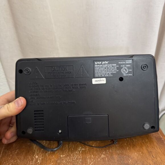 GPX Dream Machine Am/FM Digital Alarm Clock Radio Black Tested Vintage Working! - Picture 6 of 9